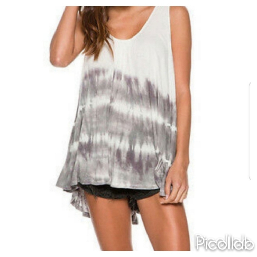 Anthro Free People Knit Tie Dye Tank Top - Picture 3 of 9